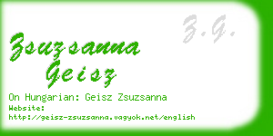 zsuzsanna geisz business card